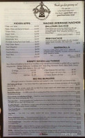 Driller's Sports Grill menu