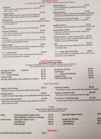 English Pub Bistro menu