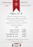 Brasserie-café Des Sports menu