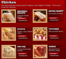 KFC/Taco Bell menu