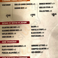 Qdoba Mexican Eats menu