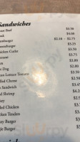 The Beef Barn menu