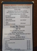 Reedsport Coffee House menu