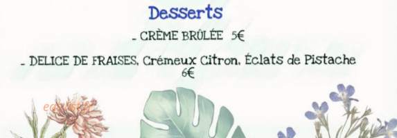 La Maison Des Jardiniers menu