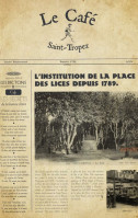 Le Café Saint-tropez menu