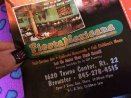 Fiesta Mexicana menu