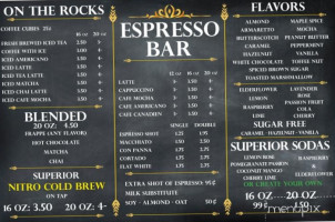 Superior Cafe menu