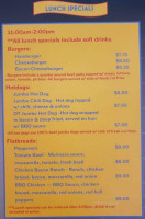 Overtime Sports Grill menu