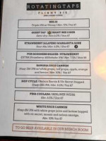 Short Fuse Brewing menu