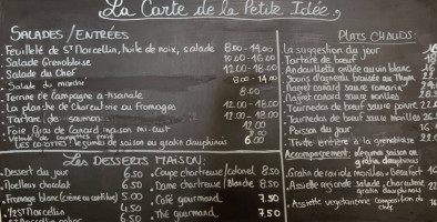 La Petite Idée menu