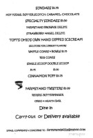 Farmstand Pizza Carry Out menu