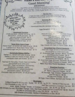 Vicki's Corner Cafe menu