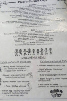 Vicki's Corner Cafe menu