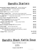 Bandits Public House And Inn menu