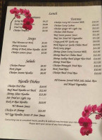 Thai Cuisine menu