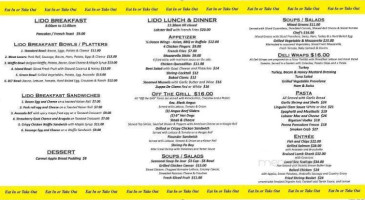 Bay Head Bistro Cafe menu