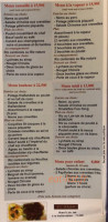 Le Soleil Sannois menu