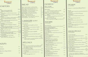 Tamarind Cranberry menu