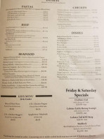 Carini's Original Italian Pizza menu