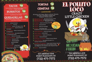 El Pollito Loco Crazy Little Chicken menu