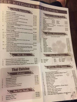 Katana Asian Fusion menu