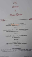 Auberge Saint Roch menu