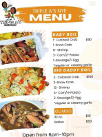 Triple A’s Soulfood menu