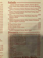 Sunny's Pizza menu