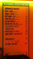 El Burro Regent Square menu