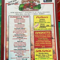 Crawpappys menu