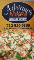 Adriano's Brick Oven food