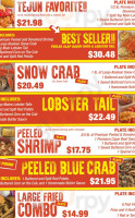 Tejun The Texas Cajun- Robinson menu