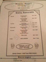 Bavington Roadhouse menu