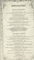 The Cheesecake Factory menu