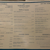 The Fisherman's Kitchen menu