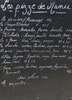 L' Altru Sognu menu