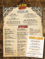 Cajun Jack's Grill menu