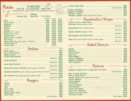 Bianka's Pizza And menu