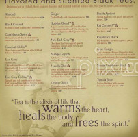 Teavana menu