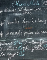 Un Goût D'asie menu