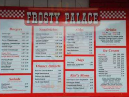 Frosty Palace menu