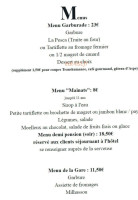 Transhumance Cie menu