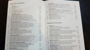 Asia Imbiss menu