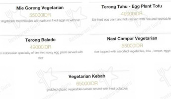 Warung Lu Putu menu