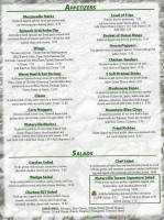 Waterville menu