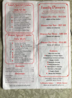 Canton Chinese menu