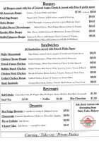 Rock Island Grill menu