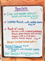 Erie Steak Seafood Co. menu