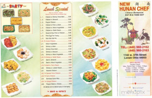 New Hunan Chef menu