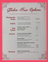 Miss Molly's Tea Room. menu